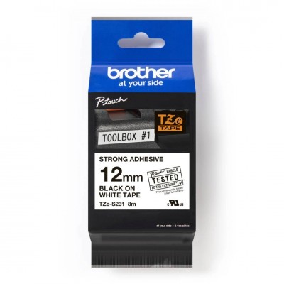 Taśma oryginalny TZe-S231 do Brother (TZe-S231) (Biały) Taśma oryginalny TZe-S231 do Brother (TZe-S231) (Biały)