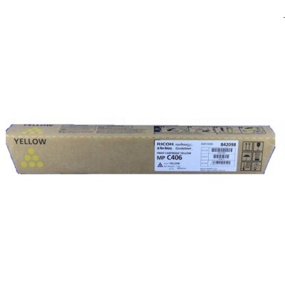 Toner oryginalny C406 do Ricoh (842098) (Żółty)
