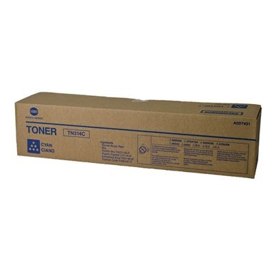 Toner oryginalny TN-314C do KM (TN314C) (Błękitny)