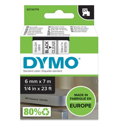 Taśma Barwiąca oryginalny D1-43610 do DYMO (D1-43610) (Przezroczysty)