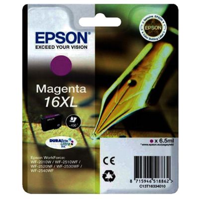 Tusz oryginalny T1633 (16XL) do Epson (C13T16334010) (Purpurowy)