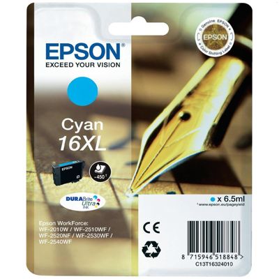 Tusz oryginalny T1632 (16XL) do Epson (C13T16324010) (Błękitny)