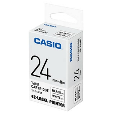 Taśma Barwiąca oryginalny XR-24WE1 do Casio (XR-24WE1) (Biały)
