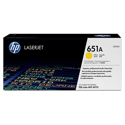 Toner oryginalny 651A do HP (CE342A) (Żółty)