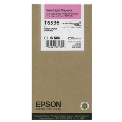 Tusz oryginalny T6536 do Epson (C13T653600) (Jasny purpurowy)