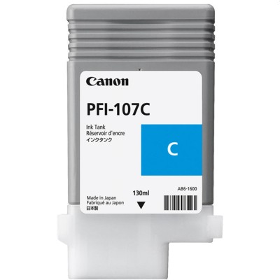 Tusz oryginalny PFI-107C do Canon (6706B001) (Błękitny)