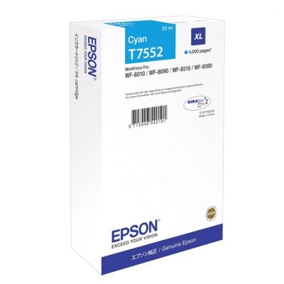 Tusz oryginalny T7552 do Epson (C13T755240) (Błękitny)