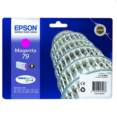 Tusz oryginalny T7913 do Epson (C13T79134010) (Purpurowy)