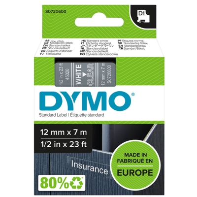 Taśma Barwiąca oryginalny D1-45020 do DYMO (D1-45020) (Przezroczysty)