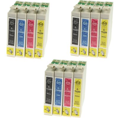 3x Tusze zamienniki T0715 do Epson (C13T07154010) (komplet)