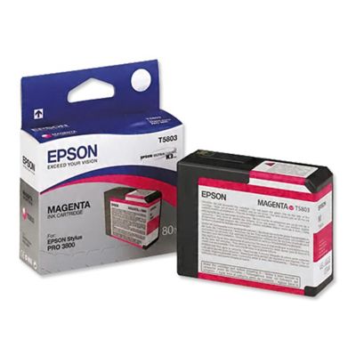 Tusz oryginalny T5803 do Epson (C13T580300) (Purpurowy)