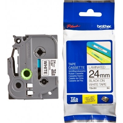 Taśma oryginalny TZe-251 do Brother (TZE251) (Biały) Taśma oryginalny TZe-251 do Brother (TZE251) (Biały)