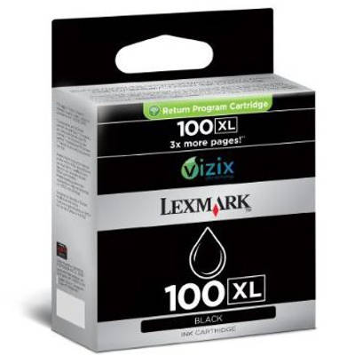Tusz oryginalny 100XL BK do Lexmark (014N1068E) (Czarny)