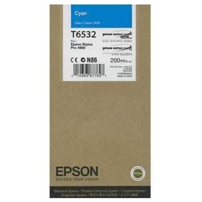 Tusz oryginalny T6532 do Epson (C13T653200) (Błękitny)