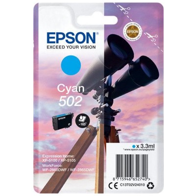 Tusz oryginalny 502 do Epson (C13T02V24010) (Błękitny)