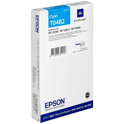 Tusz oryginalny T04B2 XL do Epson (C13T04B240) (Błękitny)