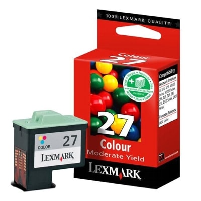 Tusz oryginalny 27 do Lexmark (10NX227E) (Kolorowy)