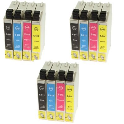 3x Tusze zamienniki T0615 do Epson (C13T06154010) (komplet)