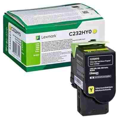 Toner oryginalny C232 do Lexmark (C232HY0) (Żółty)