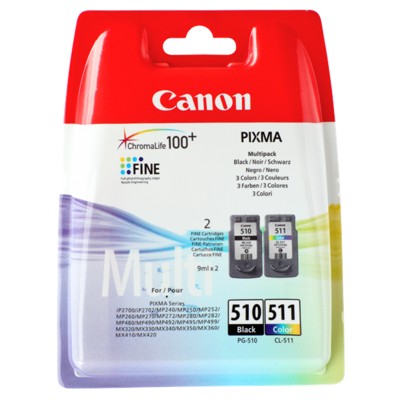Tusze oryginalne PG-510 + CL-511 do Canon (2970B010) (komplet)
