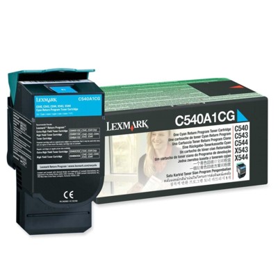 Toner oryginalny C540A1CG do Lexmark (C540A1CG) (Błękitny)