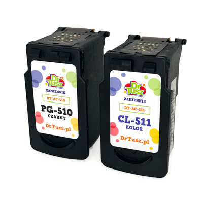 Tusze zamienniki PG-510 + CL-511 do Canon (2970B010) (komplet)