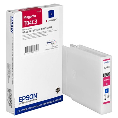 Tusz oryginalny T04C3 L do Epson (C13T04C340) (Purpurowy)