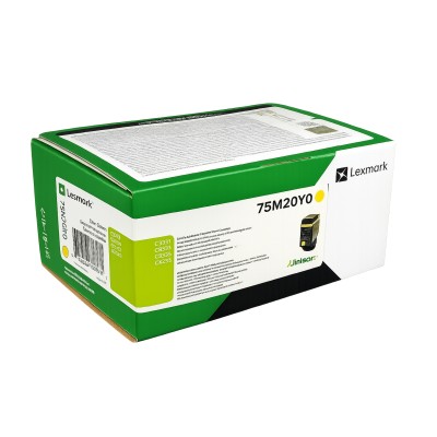 Toner oryginalny 75M20Y0 do Lexmark (75M20Y0) (Żółty)