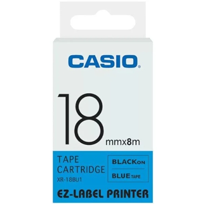 Taśma Barwiąca oryginalny XR-18BU1 do Casio (XR-18BU1) (Niebieski)
