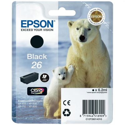 Tusz oryginalny T2601 do Epson (C13T26014010) (Czarny)