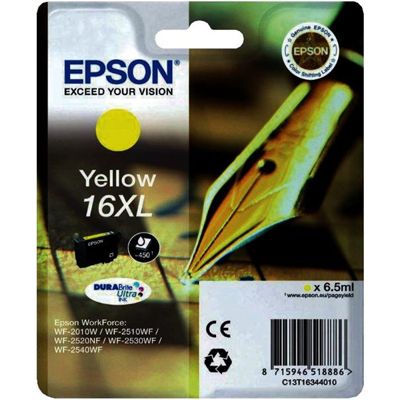 Tusz oryginalny T1634 (16XL) do Epson (C13T16344010) (Żółty)