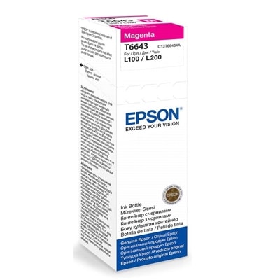 Tusz oryginalny T6643 do Epson (C13T66434) (Purpurowy)