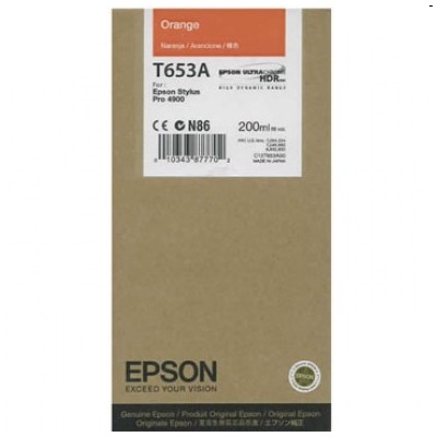 Tusz oryginalny T653A do Epson (C13T653A00) (Pomarańczowy)