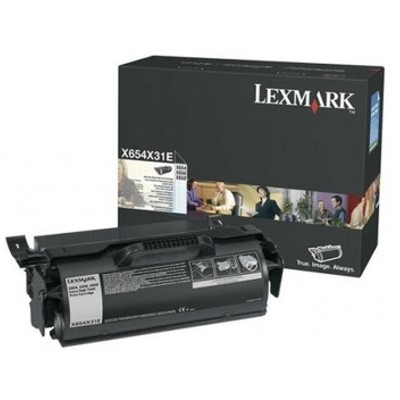 Toner oryginalny X654 do Lexmark (X654X31E) (Czarny)