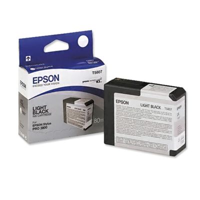 Tusz oryginalny T5807 do Epson (C13T580700) (Jasny czarny)