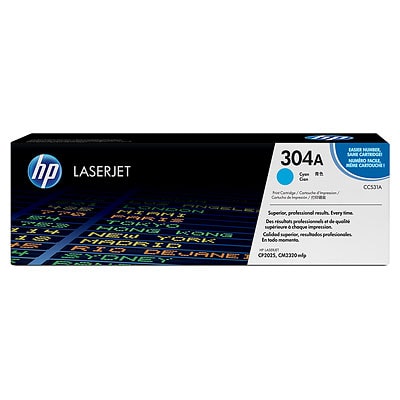 Toner oryginalny 304A do HP (CC531A) (Błękitny)