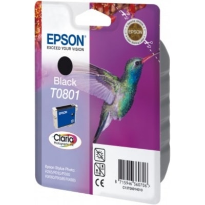 Tusz oryginalny T0801 do Epson (C13T08014011) (Czarny)