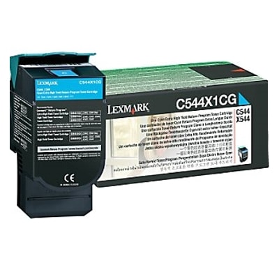 Toner oryginalny C544X1CG do Lexmark (C544X1CG) (Błękitny)