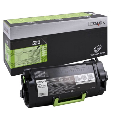 Toner oryginalny 522 do Lexmark (52D2000) (Czarny)