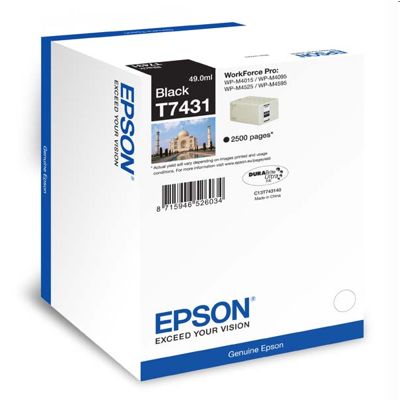 Tusz oryginalny T7431 do Epson (C13T74314010) (Czarny)