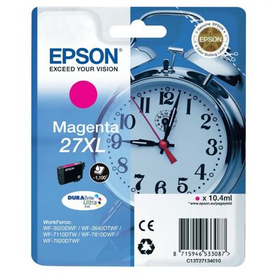 Tusz oryginalny 27 XL do Epson (C13T271340) (Purpurowy)