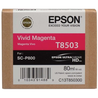 Tusz oryginalny T8503 do Epson (C13T850300) (Purpurowy)