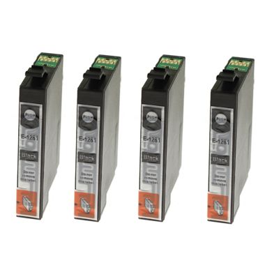 4x Tusz zamiennik T1281 do Epson (C13T12814010) (Czarny)