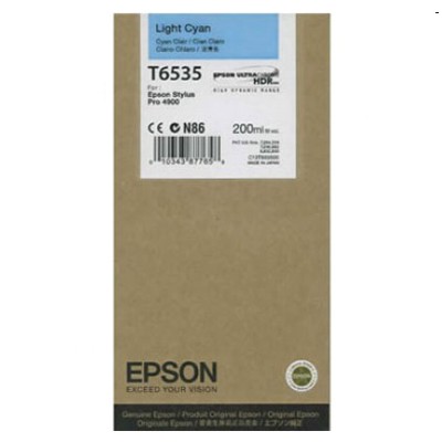 Tusz oryginalny T6535 do Epson (C13T653500) (Jasny błękitny)