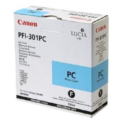 Tusz oryginalny PFI-301PC do Canon (1490B001) (Błękitny Foto)