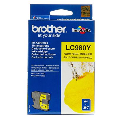 Tusz oryginalny LC-980 Y do Brother (LC980Y) (Żółty)