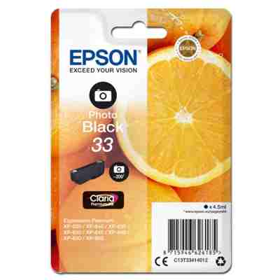 Tusz oryginalny T3341 do Epson (C13T33414012) (Czarny Foto)