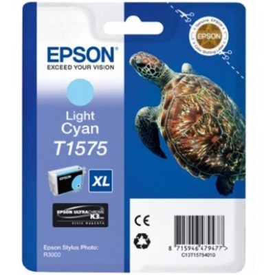 Tusz oryginalny T1575 do Epson (C13T15754010) (Jasny błękitny)