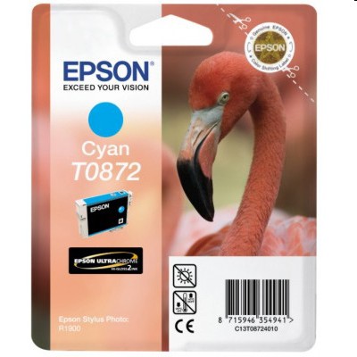 Tusz oryginalny T0872 do Epson (C13T08724010) (Błękitny)