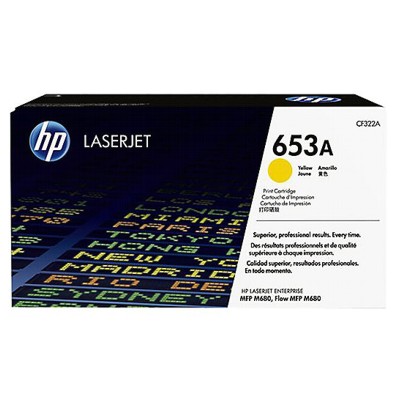 Toner oryginalny 653A do HP (CF322A) (Żółty)